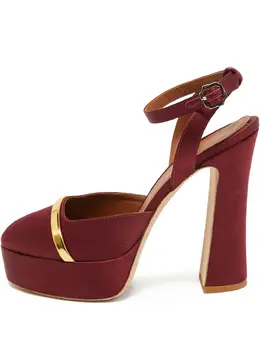 Malone Souliers: Бордовые сандалии 
