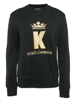 Dolce & Gabbana Pre-Owned: Чёрный свитшот 