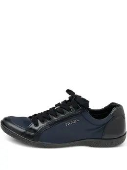 Prada Pre-Owned: Синие кроссовки 