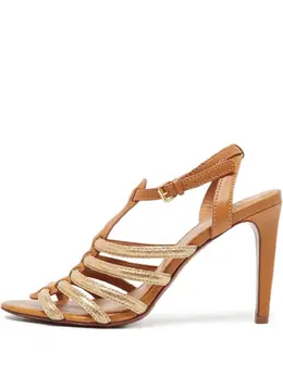 Tory Burch: Коричневые босоножки 