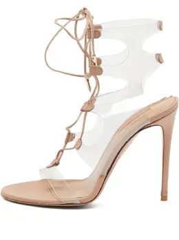 Aquazzura: Бежевые сандалии 