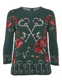 Dolce & Gabbana Pre-Owned: Топ с растительным принтом 