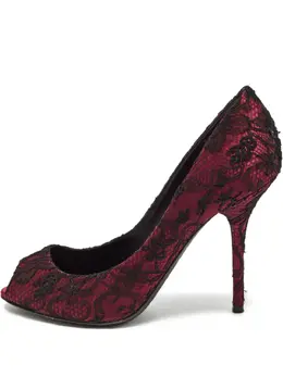 Dolce & Gabbana Pre-Owned: Бордовые босоножки 