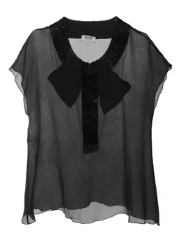 Moschino Pre-Owned: Блуза с воротником 