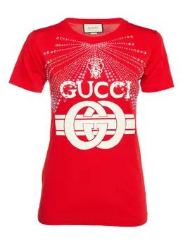 Gucci Pre-Owned: Красная футболка 