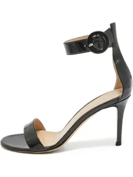 Gianvito Rossi: Чёрные сандалии  Portofino