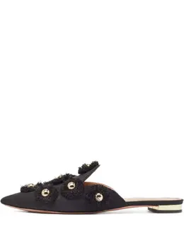 Aquazzura: Чёрные сабо 