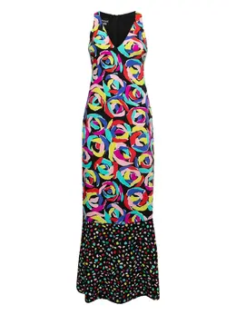 Moschino Pre-Owned: Платье с растительным принтом 