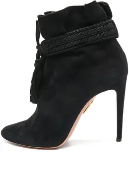 Aquazzura: Чёрные ботинки 