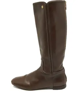 Tory Burch: Тёмные ботинки 