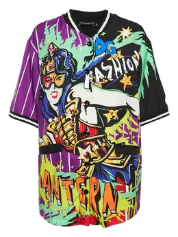 Dolce & Gabbana Pre-Owned: Рубашка с принтом 