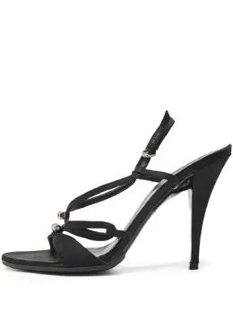 Gucci Pre-Owned: Чёрные сандалии 