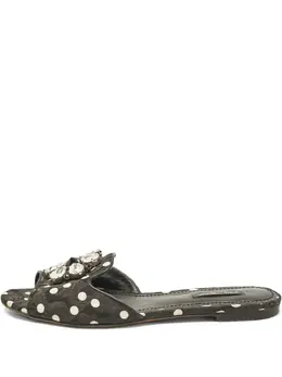 Dolce & Gabbana Pre-Owned: Чёрные сандалии 
