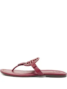 Tory Burch: Бордовые сандалии  Miller