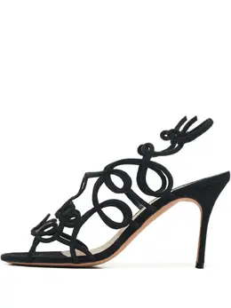 Manolo Blahnik: Чёрные босоножки 