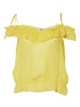 Moschino Pre-Owned: Жёлтый топ 