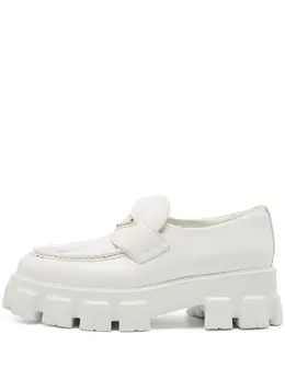 Prada Pre-Owned: Белые лоферы 