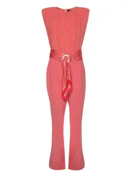 Elisabetta Franchi: Розовый комбинезон 