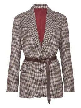 Brunello Cucinelli: Коричневый жакет 