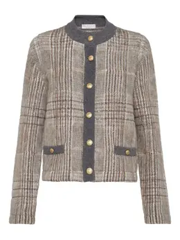 Brunello Cucinelli: Жаккардовый кардиган 