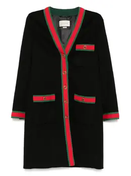 Gucci Pre-Owned: Пальто в полоску 