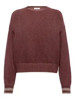 Brunello Cucinelli: Фиолетовый свитер 
