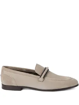 Brunello Cucinelli: Светлые лоферы  Monili