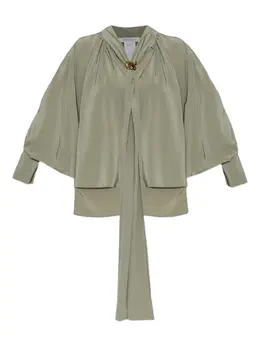 Max Mara: Зелёная блуза 