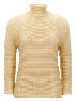 Issey Miyake: Бежевая блуза 