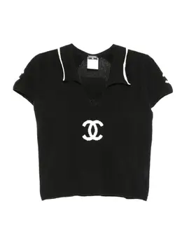 CHANEL Pre-Owned: Короткое поло 
