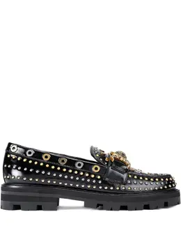 Kurt Geiger London: Чёрные лоферы 