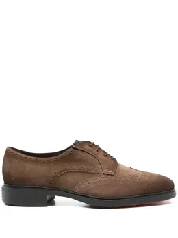 Santoni: Коричневые туфли  Derby