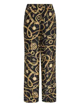 Balmain: Брюки с принтом 