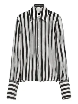 Sportmax: Чёрная рубашка 