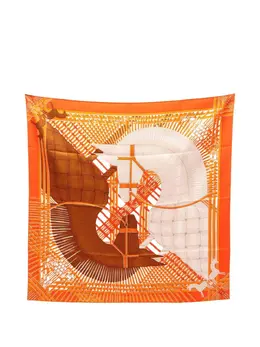 Hermès Pre-Owned: Оранжевый шарф 