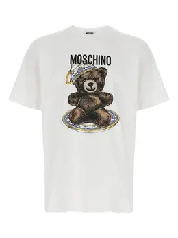 Moschino: Футболка  Teddy Bear с принтом