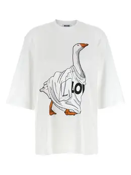 Moschino: Футболка с принтом 