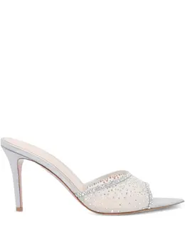 Gianvito Rossi: Серебристые сабо 