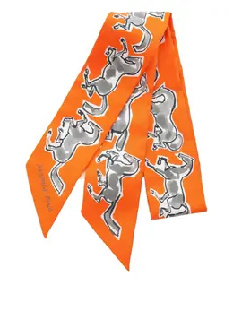 Hermès Pre-Owned: Оранжевый шарф 