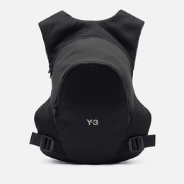 Y-3: Чёрный рюкзак 