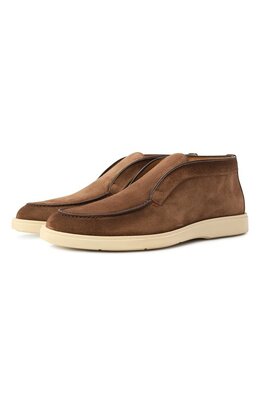 Santoni: Коричневые ботинки 