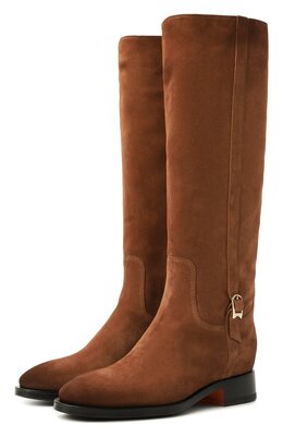 Santoni: Коричневые сапоги 