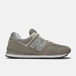 New Balance: Серые кроссовки  574