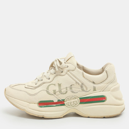 Gucci: Белые кроссовки  Rhyton