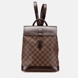 Louis Vuitton: Коричневый рюкзак 