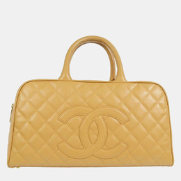 Chanel: Бежевая сумка на руку 