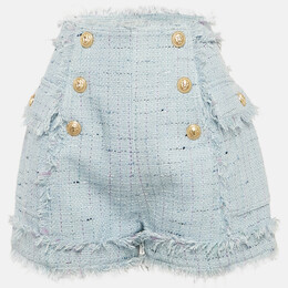 Balmain: Голубые шорты 