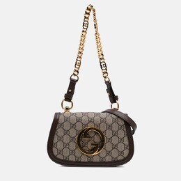 Gucci: Бежевая сумка  GG Supreme