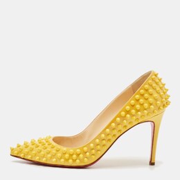 Christian Louboutin: Жёлтые туфли  Pigalle