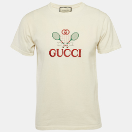 Gucci: Белая футболка  GG